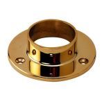 KegWorks - 3" Wall Flange - Polished Brass - 1.5" OD