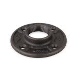 KegWorks - Flange - Black Pipe Foot Rail - 1.5" ID