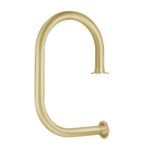 KegWorks - KegWorks Classic Service Bar Rail - Satin Brushed Brass - 2" OD