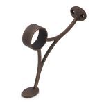 KegWorks - Combination Foot Rail Bracket - Antique Bronze - 2" OD
