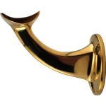 KegWorks - Handrail Bracket - Polished Brass - 2" OD