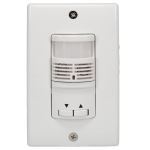 Intermatic - Model #IOS-DOV-DTD-WH, Commercial Grade In-Wall 0-10 V Dimming Dual Tech Occupancy/Vacancy Sensor