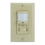 Intermatic - Model #IOS-DSIMF-IV, Residential In-Wall PIR Occupancy Sensor, No Neutral Required, Ivory