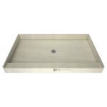 Tile Redi Sales, LLC. - Redi Base® Single Curb Shower Pan With Center Drain, 36″D x 48″W