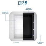 Tile Redi Sales, LLC. - Redi Niche®Triple Recessed Shelf,16″Wx40″Hx4″D-RNT1614S620