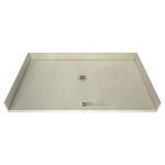 Tile Redi Sales, LLC. - Redi Free® Barrier Free ADA Shower Pan With Center Drain, 42″D x 66″W