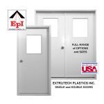 Extrutech Plastics, Inc. - 2870 Standard Size All Weather Single PVC Door