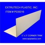 Extrutech Plastics, Inc. - P0350 3 x 3 Inch Outside/Inside Corner Trim
