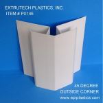 Extrutech Plastics, Inc. - P0146 45 Degree Outside Corner Trim