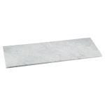 Floor& Decor - Carrara Marble Carrara Marble 17 x 49 in. Rectangle Shower Bench