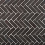 Floor & Decor - Brickwebb Carbon Black Thin Brick Herringbone Panel