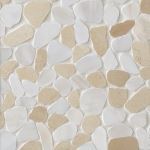 Floor & Decor - Pebblino Mosaici Cream and White Pebble Mosaic