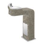 Haws Corporation - ADA Outdoor Vandal-Resistant Freeze-Resistant Concrete Pedestal Fountain - 3177FR