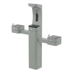 Haws Corporation - ADA Vandal-Resistant Outdoor Stainless Steel Bottle Filler and Fountain - 3612
