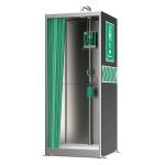 Haws Corporation - AXION® MSR Stainless Steel Booth Enclosed Shower and Eye/Face Wash - 8605SS