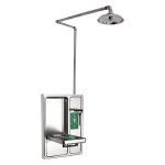 Haws Corporation - Barrier-Free Ceiling-Mounted Shower and Surface-Mounted Eye/Face Wash w/Drain Pan - 8356WCSM