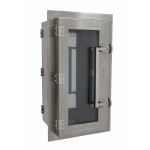 Terra Universal - Pass-Through; General-Use, 12Wx12Dx24H ID, Standard Wall Mount, 304 Stainless Steel