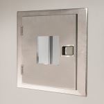 Terra Universal - CleanMount®CleanSeam Fire-Rated,Viewing Window,18Wx18Dx18H ID,Flush Wall Mount,304 or 316 SS