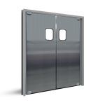 Terra Universal - The Eliason® Stainless Steel DSP-3 High Traffic Double Doors
