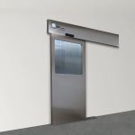Terra Universal - Door;Automatic Right Sliding,External Mount,46x80,Tempered Glass Window,Partial View