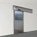 Terra Universal - Door;Automatic Right Sliding,External Mount,34x80,Tempered Glass Window,Partial View