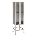Terra Universal - Garment Dispenser Station; 8 Compartments, Double Sided, 304 Stainless Steel, 24Wx24Dx62.25H
