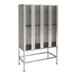Terra Universal - Garment Dispenser Station; 16 Compartments, Double Sided, 304 Stainless Steel, 36Wx17.5Dx62.25H