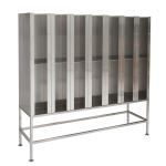 Terra Universal - Garment Dispenser Station; 28 Compartments, Double Sided, 304 Stainless Steel, 63Wx17.5Dx62.25H