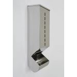 Terra Universal - Dispenser; Glove, 304 or 316 Stainless Steel, 8Wx8Dx39H, 1 Compartment, With Catch Basin, Wall Mount