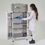 Terra Universal - Sanitizer Cabinet, UV Sterilization w/ HEPA Filtration, 25.75Wx13.5Dx61.5H, 220 V