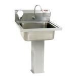 Terra Universal - Pedestal Sink; USP 797, 304 Stainless Steel, Eye Sensor, Eagle