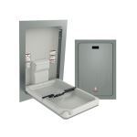 American Specialties, Inc. - 9017 Baby Changing Station, Vertical - Stainless Steel, Recessed