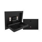 American Specialties, Inc. - 9018-41 Baby Changing Station, Horizontal - Matte Black, Recessed