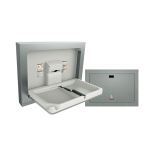 American Specialties, Inc. - 9018-9 Baby Changing Station, Horizontal - Stainless Steel, Surface Mounted