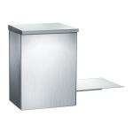 American Specialties, Inc. - 0852-SH Sanitary Napkin Disposal w/ Shelf - Surface Mounted