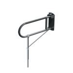 American Specialties, Inc. - 3420-P Swing-Up Grab Bar with Support Leg - Peened