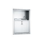 American Specialties, Inc. - 0548 Stainless Steel Sharps Disposal Cabinet - Recessed (container not included)