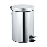 American Specialties, Inc. - 7317 Waste Receptacle, Pedal Activated Cover - Bright Finish