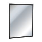 American Specialties, Inc. - 0600-41 Series Matte Black Stainless Steel Inter-Lok Angle Frame Mirror