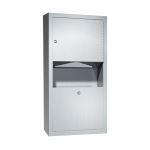 American Specialties, Inc. - 0462-Ad-9 Traditional™ Surface Mounted Paper Towel Dispenser And Waste Receptacle