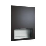 American Specialties, Inc. - 6457-41 Piatto™ Completely Recessed Paper Towel Dispenser - Matte Black Phenolic Door