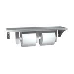 American Specialties, Inc. - 0697-GAL Shelf With Toilet Tissue Holder (Double) - Surface Mounted