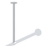 American Specialties, Inc. - 1224-C Ceiling Mounted - 1” dia. Shower Rod Support