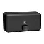 American Specialties, Inc. - 0345-41 Matte Black Liquid Soap Dispenser - Horizontal - Surface Mounted