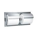 American Specialties, Inc. - 74022-HS Toilet Tissue Holder with Hood (Double) - Recessed, Satin