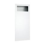 American Specialties, Inc. - 6474-00 Piatto™ Completely Recessed Waste Receptacle - White Phenolic Door