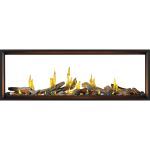 Napoleon - Tall Linear Vector™ 74 See Through with Luminous Logs Fireplace