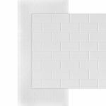 Decorative Ceiling Tiles - 3D Subway Tile Panels by MirroFlex: 4x8 and 4x10 Glue-Up PVC Paneling Sheets