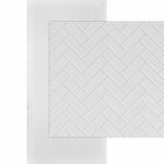 Decorative Ceiling Tiles - Herringbone Tile MirroFlex 4x8 / 4x10 Glue Up PVC 3D Wall Panels