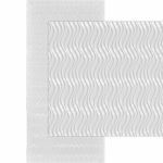 Decorative Ceiling Tiles - Wavation Vertical MirroFlex 4x8 / 4x10 Glue Up PVC 3D Wall Panels